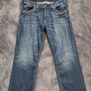 Mens silver jeans